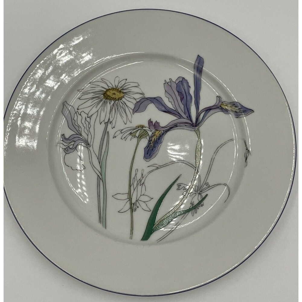 Block Spal Portugal Watercolors HILLSIDE Mary Lou Goertzen Bread Salad Plate ONE